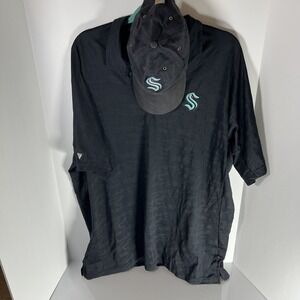 Levelwear Seattle Kraken Camo NHL Men's XXL Polo & '47 x Carhartt Kraken Dad Hat